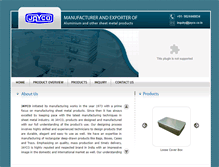 Tablet Screenshot of jayco.co.in